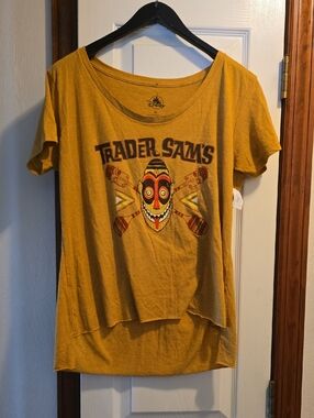 Trader Sam's Mustard Yellow Graphic Tee